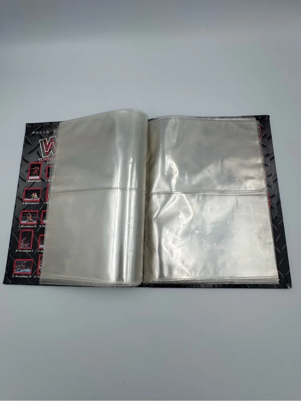 1999 WWF WrestleMania‎ Live Photocard Album Binder EMPTY No Cards WWE Vintage